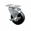 Service Caster Assure Parts 190185B Replacement Caster with Brake ASS-SCC-20S414-SRS-TLB